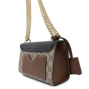 Gucci Chain Shoulder Padlock Black Supreme Bag GG